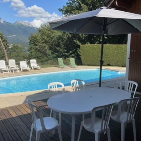 Villa Avec Piscine, Vue Lac Et Montagne Sévrier Exteriér fotografie