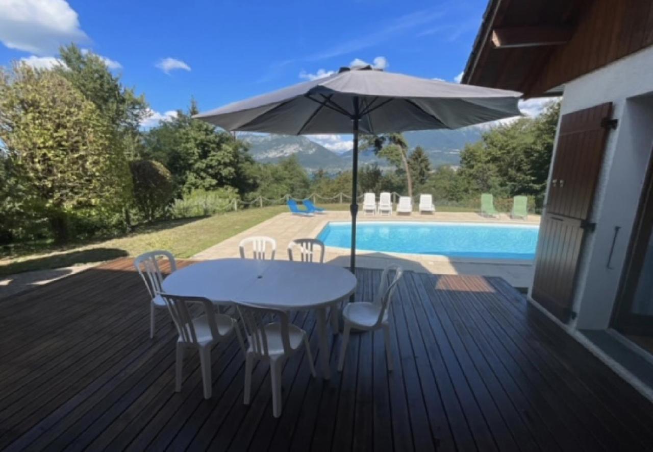 Villa Avec Piscine, Vue Lac Et Montagne Sévrier Exteriér fotografie