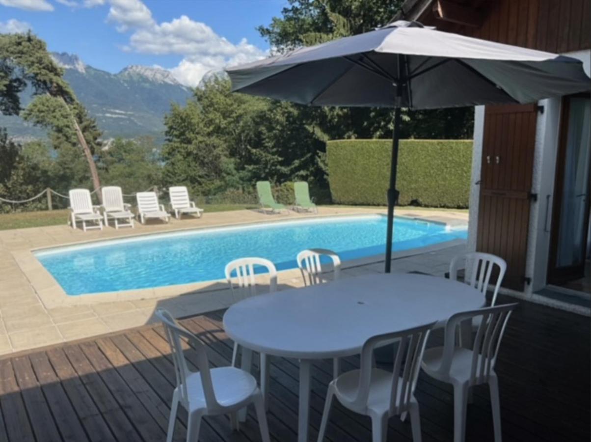 Villa Avec Piscine, Vue Lac Et Montagne Sévrier Exteriér fotografie